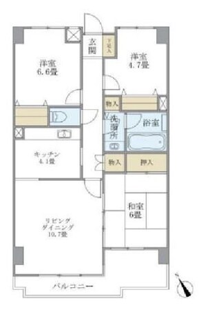 ハイシティプラザ南大泉の物件間取画像